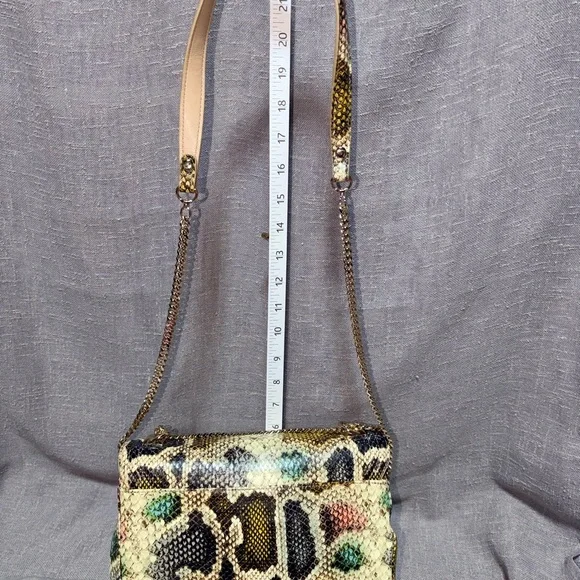 Brahmin Python-Texture Chain Shoulder Bag in Multicolor - Picture 5 of 10